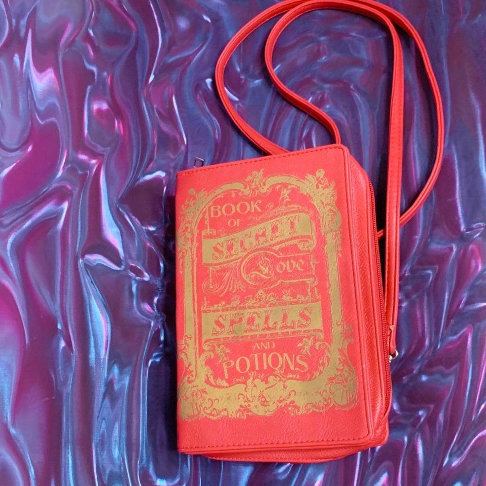 Book of Spells purse, purchased in Salem